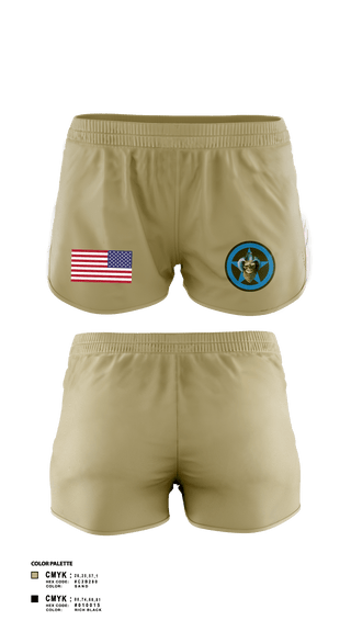 Womens Shorts, Bandit Troop, Army, Teamtime, Team time, sublimation, custom sports apparel, team uniforms, spirit wear, spiritwear, sports uniforms, custom shirts, team store, custom team store, fundraiser sports, apparel fundraiser