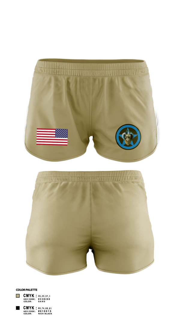 Womens Shorts, Bandit Troop, Army, Teamtime, Team time, sublimation, custom sports apparel, team uniforms, spirit wear, spiritwear, sports uniforms, custom shirts, team store, custom team store, fundraiser sports, apparel fundraiser