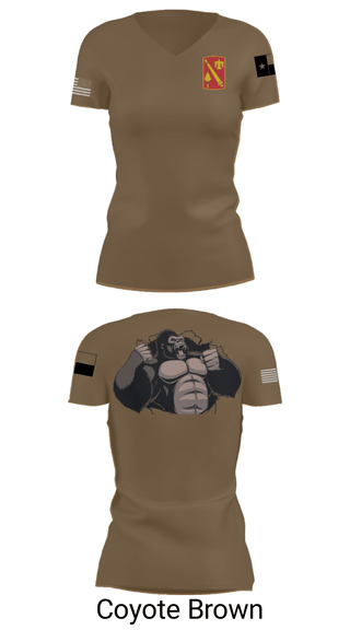 Women's Short Sleeve Vneck Shirt, A Battery, 4-133 FAR-AMMO, National Guard, Teamtime, Team time, sublimation, custom sports apparel, team uniforms, spirit wear, spiritwear, sports uniforms, custom shirts, team store, custom team store, fundraiser sports, apparel fundraiser