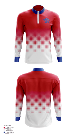 Quarter Zip Jacket, Mountain Valley Middle School Basketball, Women's Basketball, Teamtime, Team time, sublimation, custom sports apparel, team uniforms, spirit wear, spiritwear, sports uniforms, custom shirts, team store, custom team store, fundraiser sports, apparel fundraiser