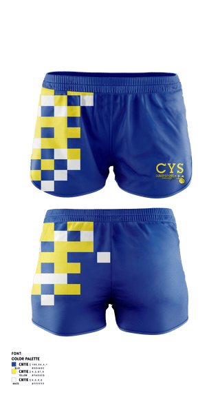 Womens Soccer Shorts, ColdWater Cougara 'Shelby Youth Sports', Track & Field, Teamtime, Team time, sublimation, custom sports apparel, team uniforms, spirit wear, spiritwear, sports uniforms, custom shirts, team store, custom team store, fundraiser sports, apparel fundraiser