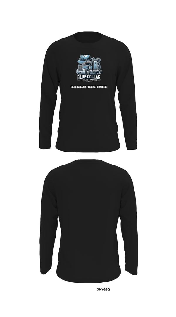 Long Sleeve Performance Shirt, Blue Collar Fitness Training, , Teamtime, Team time, sublimation, custom sports apparel, team uniforms, spirit wear, spiritwear, sports uniforms, custom shirts, team store, custom team store, fundraiser sports, apparel fundraiser