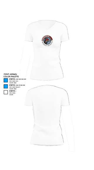 Womens Short Sleeve Vneck Shirt, Goodman Middle School Soccer, Men's Soccer, Teamtime, Team time, sublimation, custom sports apparel, team uniforms, spirit wear, spiritwear, sports uniforms, custom shirts, team store, custom team store, fundraiser sports, apparel fundraiser