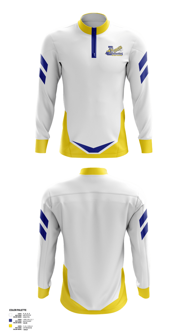 Quarter Zip Jacket, Johnsonburg Area Senior High School Band, Spirit Store, Teamtime, Team time, sublimation, custom sports apparel, team uniforms, spirit wear, spiritwear, sports uniforms, custom shirts, team store, custom team store, fundraiser sports, apparel fundraiser