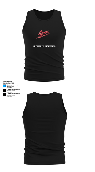 Tank Top, Apex Steel Ironworks, , Teamtime, Team time, sublimation, custom sports apparel, team uniforms, spirit wear, spiritwear, sports uniforms, custom shirts, team store, custom team store, fundraiser sports, apparel fundraiser