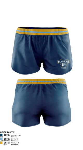Womens Shorts, Grandview Middle School Cheer, Cheer, Teamtime, Team time, sublimation, custom sports apparel, team uniforms, spirit wear, spiritwear, sports uniforms, custom shirts, team store, custom team store, fundraiser sports, apparel fundraiser