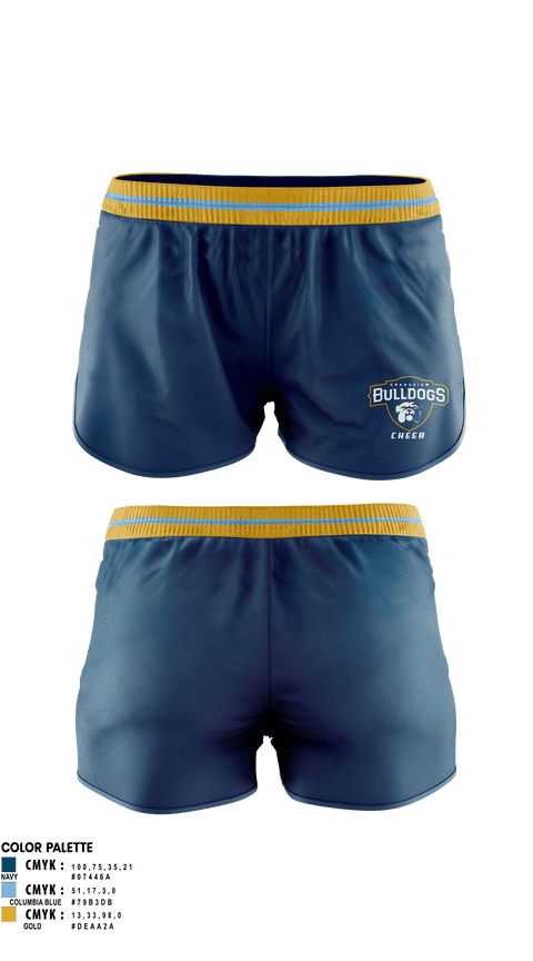 Womens Shorts, Grandview Middle School Cheer, Cheer, Teamtime, Team time, sublimation, custom sports apparel, team uniforms, spirit wear, spiritwear, sports uniforms, custom shirts, team store, custom team store, fundraiser sports, apparel fundraiser