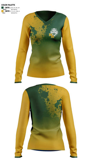 Womens Long Sleeve Vneck Shirt 1, North Hunterdon High School, Spirit Store, Teamtime, Team time, sublimation, custom sports apparel, team uniforms, spirit wear, spiritwear, sports uniforms, custom shirts, team store, custom team store, fundraiser sports, apparel fundraiser