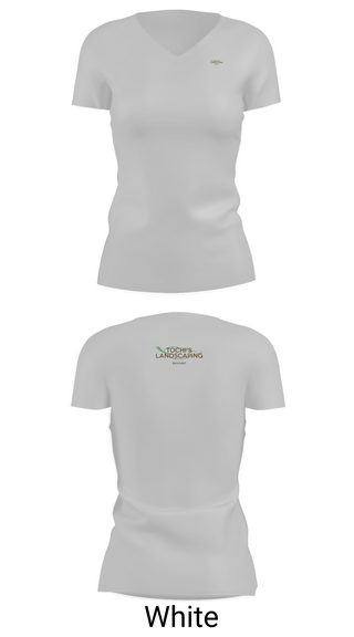 Womens Short Sleeve Vneck Shirt, Tochi’s Landscaping, , Teamtime, Team time, sublimation, custom sports apparel, team uniforms, spirit wear, spiritwear, sports uniforms, custom shirts, team store, custom team store, fundraiser sports, apparel fundraiser