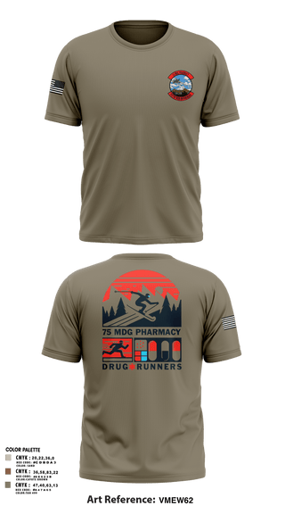 Old School Cotton Feel Shirt, 75 HCOS SGGD, Air Force, Teamtime, Team time, sublimation, custom sports apparel, team uniforms, spirit wear, spiritwear, sports uniforms, custom shirts, team store, custom team store, fundraiser sports, apparel fundraiser