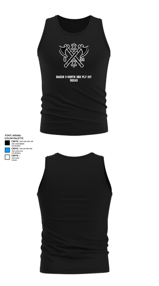 Tank Top, Baker 3-509th 3rd Plt 1st squad, Army, Teamtime, Team time, sublimation, custom sports apparel, team uniforms, spirit wear, spiritwear, sports uniforms, custom shirts, team store, custom team store, fundraiser sports, apparel fundraiser