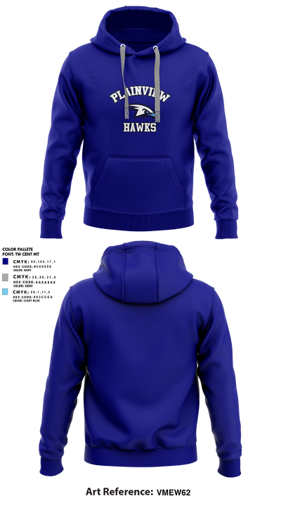 Plainview Hawks 8354559 Hoodie - 15