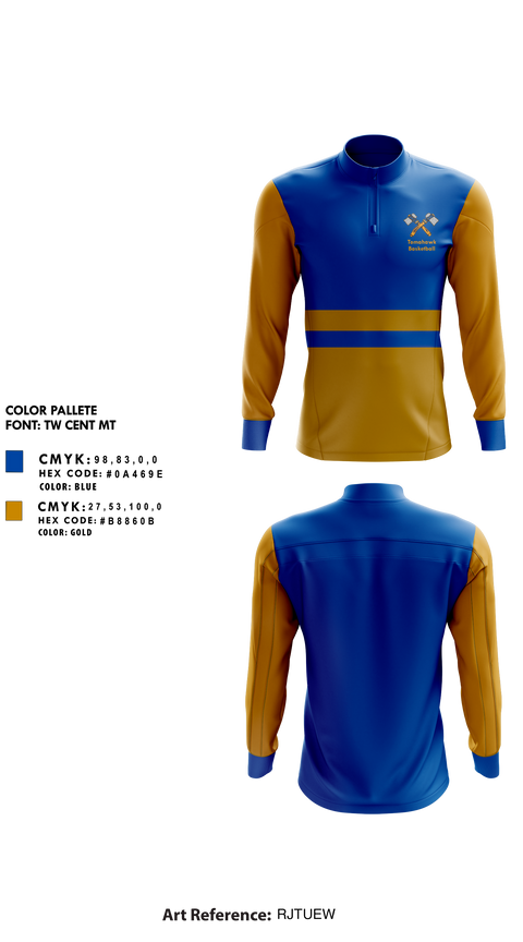 Quarter Zip Jacket, Tomahawk High School Basketball, Women's Basketball, Teamtime, Team time, sublimation, custom sports apparel, team uniforms, spirit wear, spiritwear, sports uniforms, custom shirts, team store, custom team store, fundraiser sports, apparel fundraiser