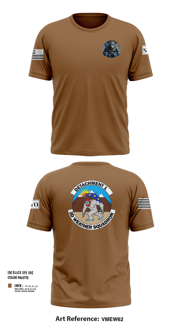 Short Sleeve Performance Shirt, Detachment 1, 3rd Combat wx Sqd, Air Force, Teamtime, Team time, sublimation, custom sports apparel, team uniforms, spirit wear, spiritwear, sports uniforms, custom shirts, team store, custom team store, fundraiser sports, apparel fundraiser