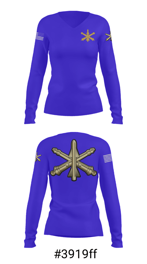 Women's Long Sleeve Vneck Shirt, 1/3 ADA, Army, Teamtime, Team time, sublimation, custom sports apparel, team uniforms, spirit wear, spiritwear, sports uniforms, custom shirts, team store, custom team store, fundraiser sports, apparel fundraiser