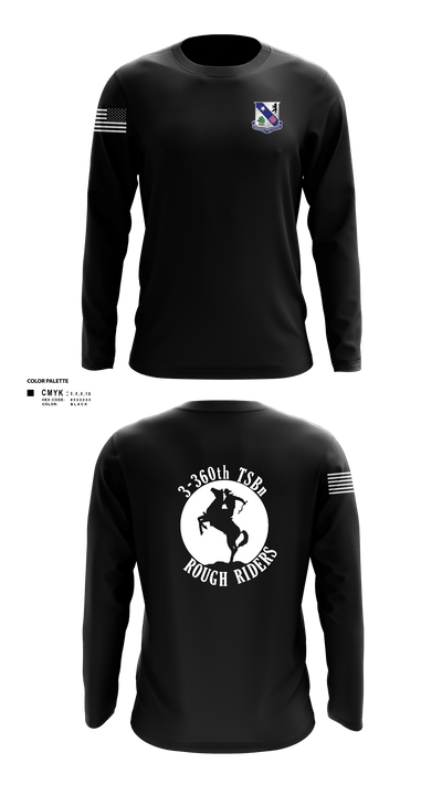 3-360th TSBn 65100272 Long Sleeve Performance Shirt 1
