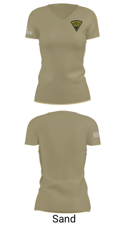 West Virginia State Police 52894228 Women's Short Sleeve V-neck Shirt - 84