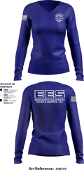 Emergency Equipment Sales & Service 90010417 Women's Long Sleeve V-neck Shirt - 4