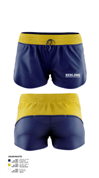 Womens Shorts, Herlong High School Volleyball, Women's Volleyball, Teamtime, Team time, sublimation, custom sports apparel, team uniforms, spirit wear, spiritwear, sports uniforms, custom shirts, team store, custom team store, fundraiser sports, apparel fundraiser