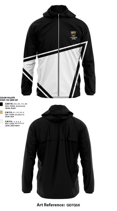 Cullman Middle School Band 2332781 Windbreaker - 1