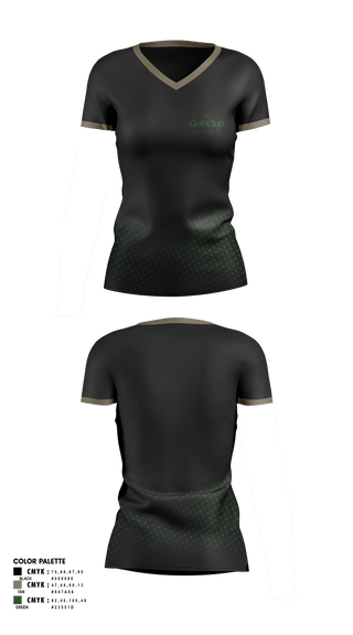 Womens Short Sleeve Vneck Shirt, Back 9 Society, Golf, Teamtime, Team time, sublimation, custom sports apparel, team uniforms, spirit wear, spiritwear, sports uniforms, custom shirts, team store, custom team store, fundraiser sports, apparel fundraiser