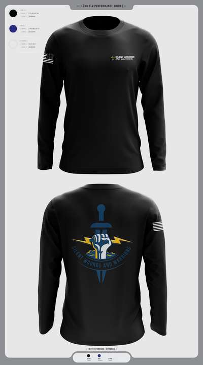 Silent Wounds and Warriors Foundation 26778593 Long Sleeve Performance Shirt 1