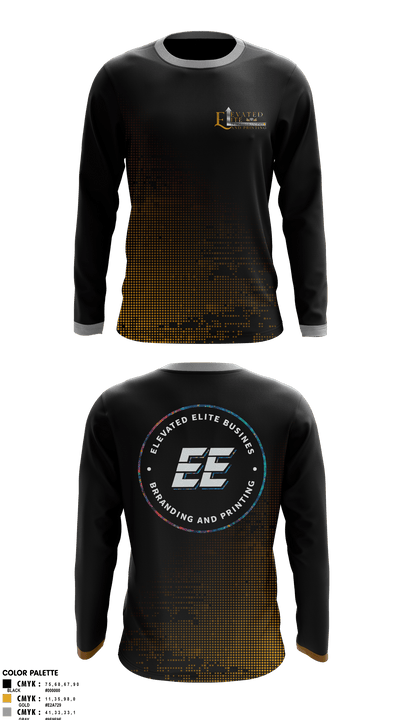 Elevated Elite Business Branding and Printing 90017808 Long Sleeve Performance Shirt 1