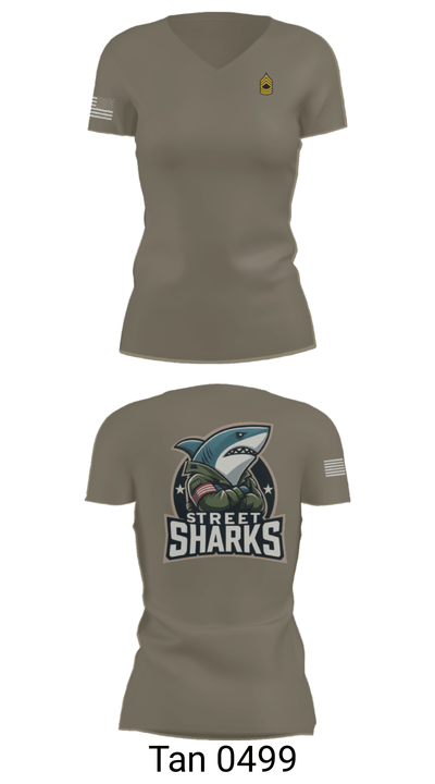 Pearl City Army Recruiting Station 36173734 Women's Short Sleeve V-neck Shirt - 68