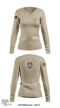 SCR SWAT 20912043 Women's Long Sleeve V-neck Shirt - 102