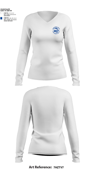 Womens Long Sleeve Vneck Shirt 1, Shooting Touch Boston Basketball, Women's Basketball, Teamtime, Team time, sublimation, custom sports apparel, team uniforms, spirit wear, spiritwear, sports uniforms, custom shirts, team store, custom team store, fundraiser sports, apparel fundraiser