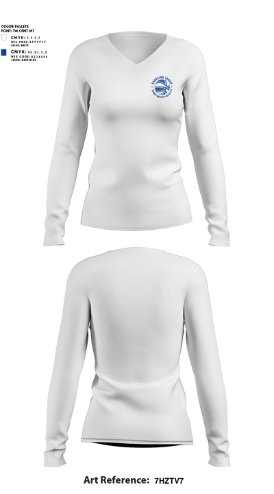 Shooting Touch Boston Basketball 6416365 Women's Long Sleeve V-neck Shirt -1 5