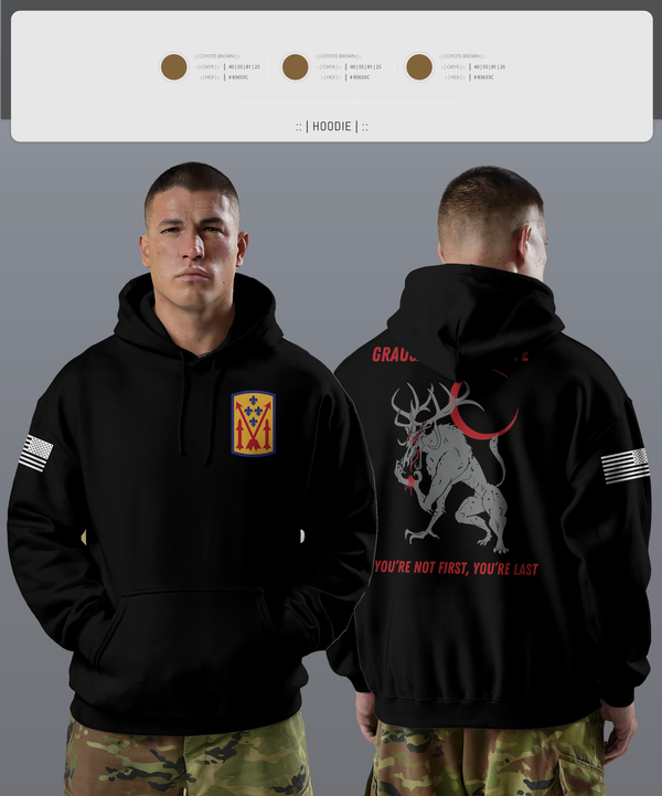 Hoodie, Bravo 1-57 ADAR, Army, Teamtime, Team time, sublimation, custom sports apparel, team uniforms, spirit wear, spiritwear, sports uniforms, custom shirts, team store, custom team store, fundraiser sports, apparel fundraiser