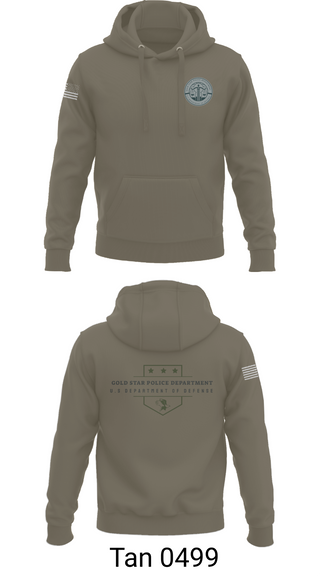 Hoodie, GOLD STAR POLICE DEPARTMENT, , Teamtime, Team time, sublimation, custom sports apparel, team uniforms, spirit wear, spiritwear, sports uniforms, custom shirts, team store, custom team store, fundraiser sports, apparel fundraiser