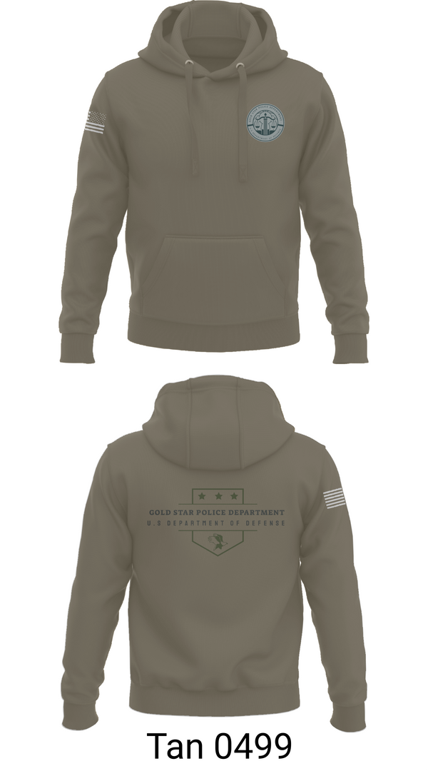 Hoodie, GOLD STAR POLICE DEPARTMENT, , Teamtime, Team time, sublimation, custom sports apparel, team uniforms, spirit wear, spiritwear, sports uniforms, custom shirts, team store, custom team store, fundraiser sports, apparel fundraiser