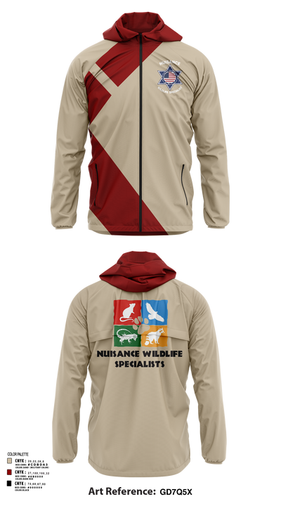 Nuisance Wildlife Specialist 50727946 Windbreaker - 123