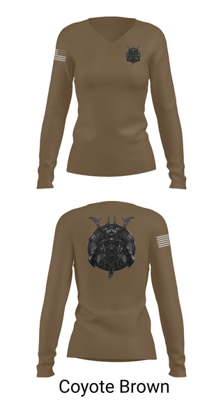 Womens Long Sleeve Vneck Shirt 1, MWCS-18, Marines, Teamtime, Team time, sublimation, custom sports apparel, team uniforms, spirit wear, spiritwear, sports uniforms, custom shirts, team store, custom team store, fundraiser sports, apparel fundraiser