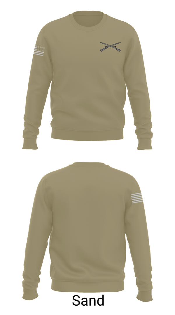 Crew Neck Sweatshirt, C-CO 1-178 INF, , Teamtime, Team time, sublimation, custom sports apparel, team uniforms, spirit wear, spiritwear, sports uniforms, custom shirts, team store, custom team store, fundraiser sports, apparel fundraiser