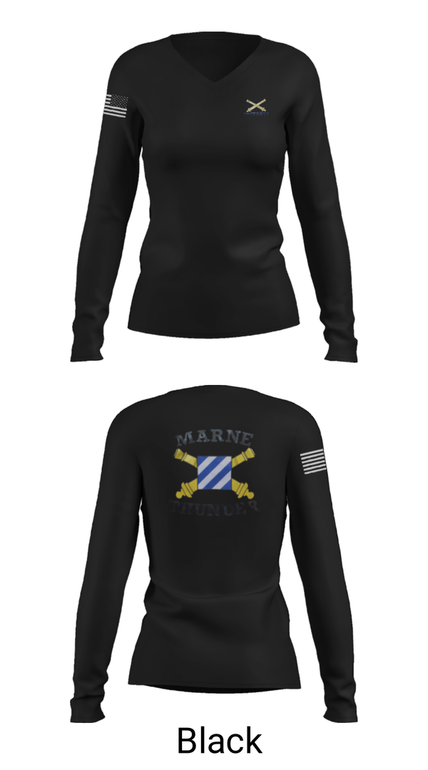 Women's Long Sleeve Vneck Shirt, 3ID divarty3ID DIVARTY, Army, Teamtime, Team time, sublimation, custom sports apparel, team uniforms, spirit wear, spiritwear, sports uniforms, custom shirts, team store, custom team store, fundraiser sports, apparel fundraiser
