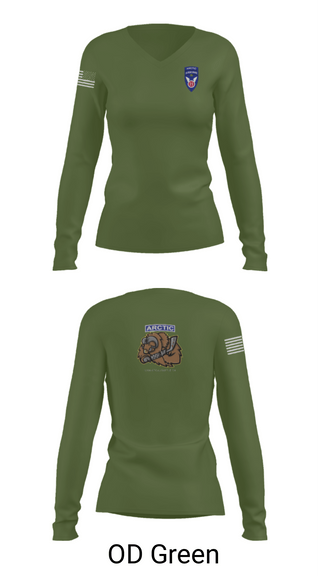 Women's Long Sleeve Vneck Shirt, 539th CTC(L), Army, Teamtime, Team time, sublimation, custom sports apparel, team uniforms, spirit wear, spiritwear, sports uniforms, custom shirts, team store, custom team store, fundraiser sports, apparel fundraiser