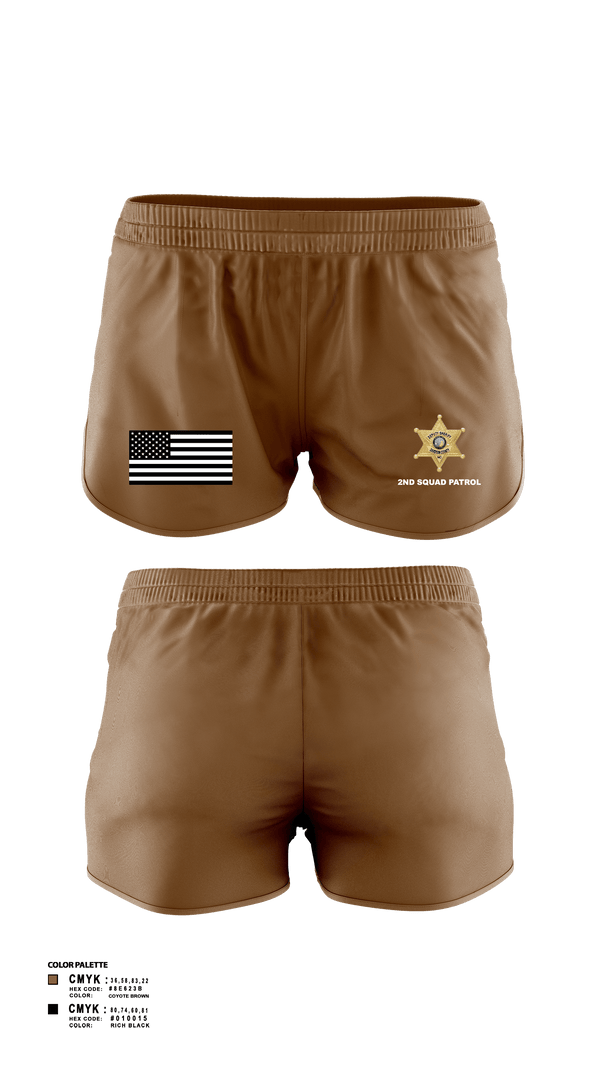 Womens Shorts, DCSO 2nd Squad, Police, Teamtime, Team time, sublimation, custom sports apparel, team uniforms, spirit wear, spiritwear, sports uniforms, custom shirts, team store, custom team store, fundraiser sports, apparel fundraiser