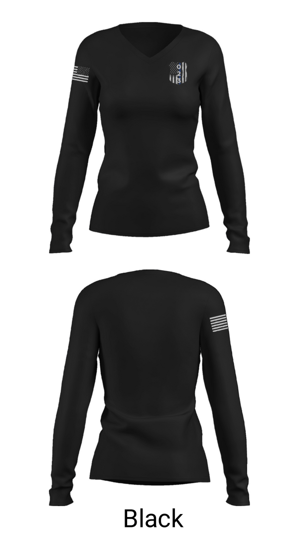 Women's Long Sleeve Vneck Shirt, 023 APD, , Teamtime, Team time, sublimation, custom sports apparel, team uniforms, spirit wear, spiritwear, sports uniforms, custom shirts, team store, custom team store, fundraiser sports, apparel fundraiser