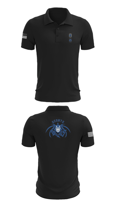 Oconto High School Basketball 74094120 Short Sleeve Performance Polo - 10