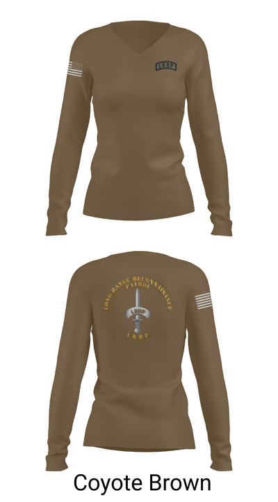 1/506 Inf, CSC, LRRP 84780352 Women's Long Sleeve V-neck Shirt - 17