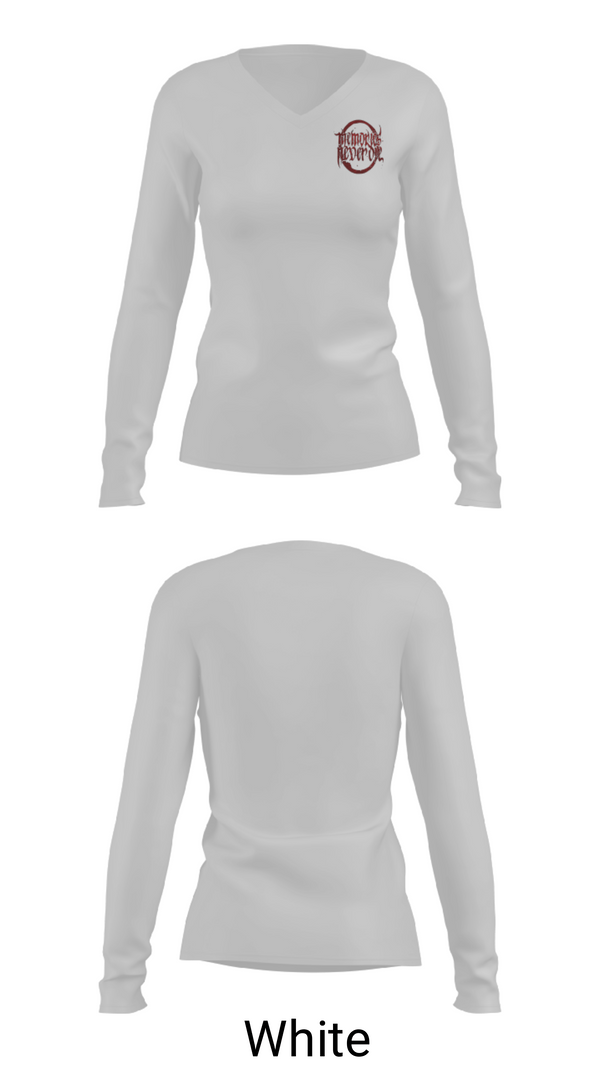 Women's Long Sleeve Vneck Shirt, Memories Never Die, , Teamtime, Team time, sublimation, custom sports apparel, team uniforms, spirit wear, spiritwear, sports uniforms, custom shirts, team store, custom team store, fundraiser sports, apparel fundraiser