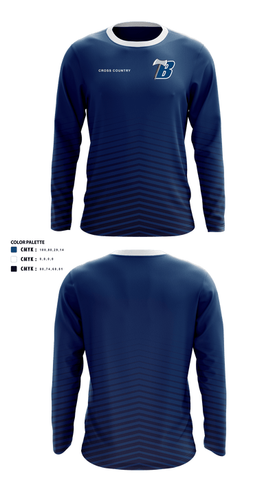Bemidji High School Cross Country 38655137 Long Sleeve Performance Shirt - 50