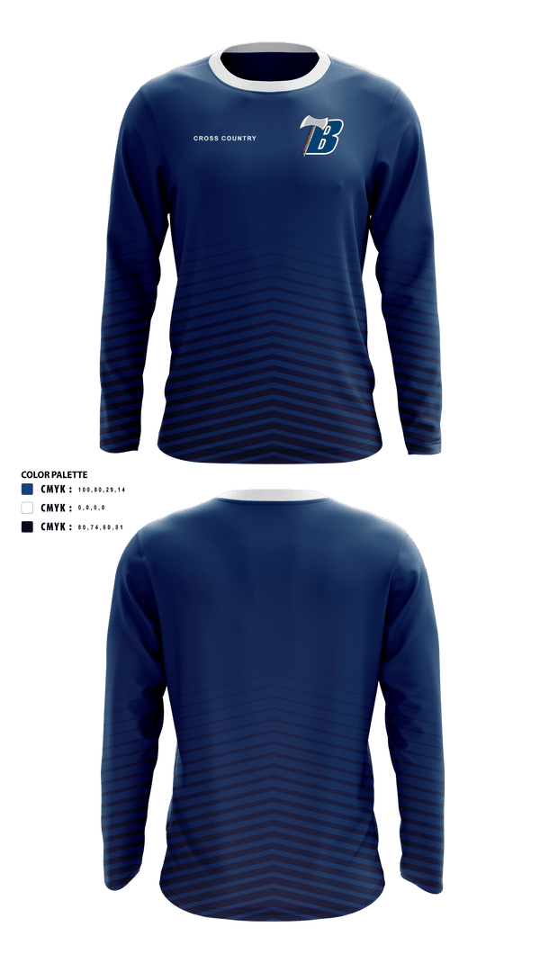 Long Sleeve Performance Shirt, Bemidji High School Cross Country, Cross Country, Teamtime, Team time, sublimation, custom sports apparel, team uniforms, spirit wear, spiritwear, sports uniforms, custom shirts, team store, custom team store, fundraiser sports, apparel fundraiser