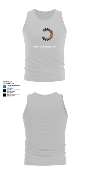 Tank Top, Remlinger construction, , Teamtime, Team time, sublimation, custom sports apparel, team uniforms, spirit wear, spiritwear, sports uniforms, custom shirts, team store, custom team store, fundraiser sports, apparel fundraiser