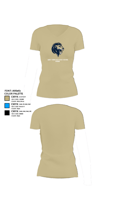 Lacey Township High School Soccer 62532724 Women's Short Sleeve V-neck Shirt - 33