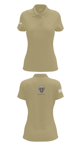 Womens Short Sleeve Performance Polo, 1/149th BCO INF REG 3rd PLT, Army, Teamtime, Team time, sublimation, custom sports apparel, team uniforms, spirit wear, spiritwear, sports uniforms, custom shirts, team store, custom team store, fundraiser sports, apparel fundraiser