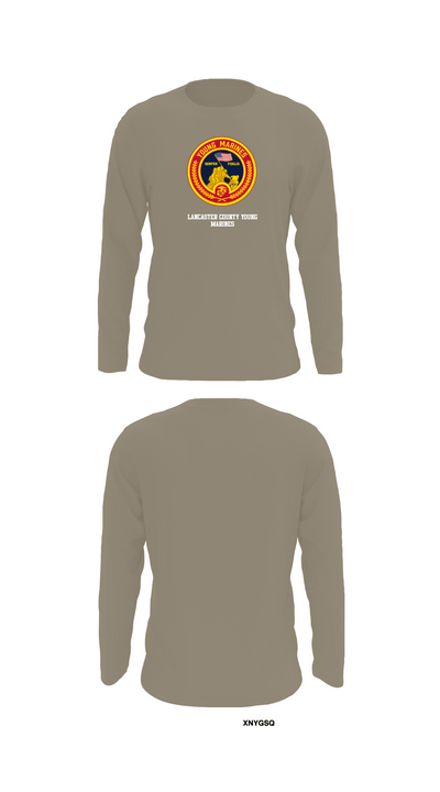 Lancaster County Young Marines 89976049 Long Sleeve Performance Shirt - 72